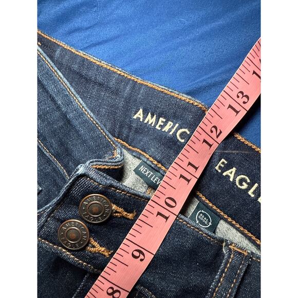 American Eagle kick bot dark wash jeans womens 10 normcore western cowgirl y2k - Picture 7 of 9